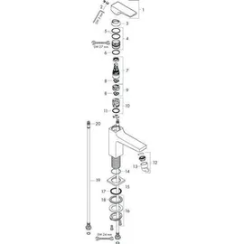 Hansgrohe Metropol 100 Einhandmischer chrom 32501000