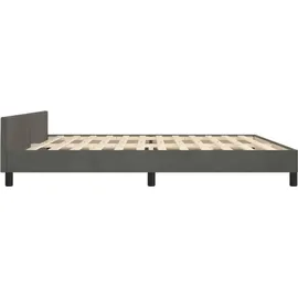 vidaXL Bettgestell 200 x 200 cm Silber