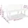 vidaXL Gartenbank 145,5 x 49 x 74 cm Weiß
