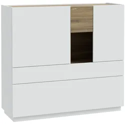 FORTE Highboard Lewisville Dekor Grau Hellgrau