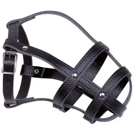 Nobby Leder Maulkorb schwarz; Größe 2; 23/31 cm