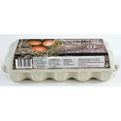 VEPATIM 154x Eierverpackungen für 10 Eier Bodenhaltung weiß . geeignet für S M L
