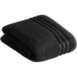 VOSSEN Cult de Luxe Gästehandtuch 30 x 50 cm schwarz 3 St.