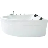 Basera Basera® Indoor Eck-Whirlpool Badewanne Guam Rechts 2 Personen Classic 180 x 130 cm