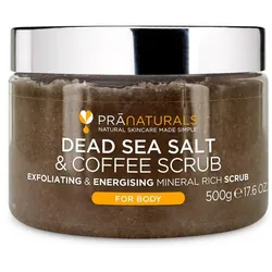PraNaturals Körperpeeling mit Salz aus dem Toten Meer & Kaffee