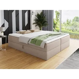 Sofnet Boxspringbett 140 x 200 cm Beige