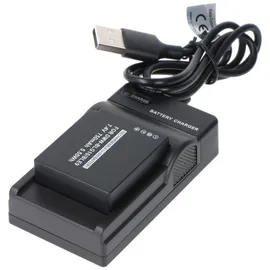 AccuCell Akku und Ladegerät Powerset kompatibel für Panasonic DMW-BLG10, DMW-BLE9, DMW-BLH7E
