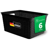 Novaliv - 6x Aufbewahrungskorb Rattan