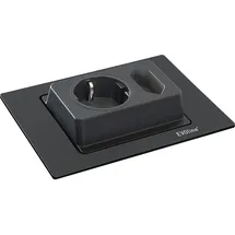 EVOline Einbausteckdose 1 St. Schwarz