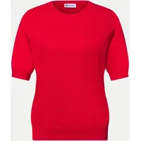 STREET ONE Rundhalspullover rot 40