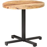Maison Exclusive Bistrotisch Rund Ø80x75 cm Raues Mangoholz - Braun