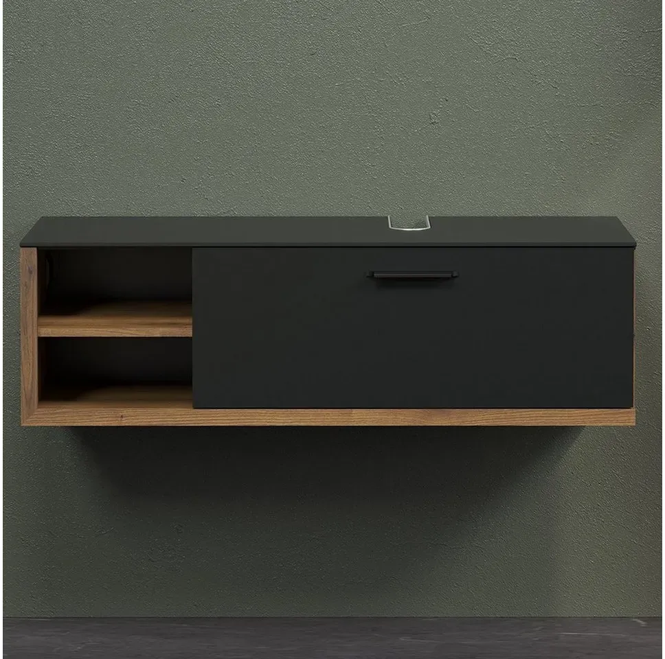 Preisvergleich Produktbild trendteam Waschbeckenunterschrank Synnax Unterschrank Badezimmerschrank Badschrank Badmöbel 120x36x45cm bunt