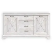 Die Möbelfundgrube Sideboard 178 x 96 x 48 cm Pinie Weiß
