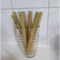 12x Trinkhalme Strohhalme Trinkhalm aus 100% Bambus