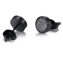 Kingka Ohrstecker SE3101BGY schwarz/grau Edelstahl