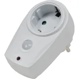 ChiliTec Steckdose mit Dämmerungsschalter - 230V Steckdosenschalter mit Dämmerungssensor - 10 bis 280 Watt - Simuliert Anwesendheit - Zwischenstecker für...