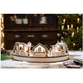 Hellum LED-Holz Stadt Szenerie 524604