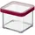 Rotho Vorratsdose 10,0 x 10,0 x 7,2 cm 1-tlg. rot/transparent