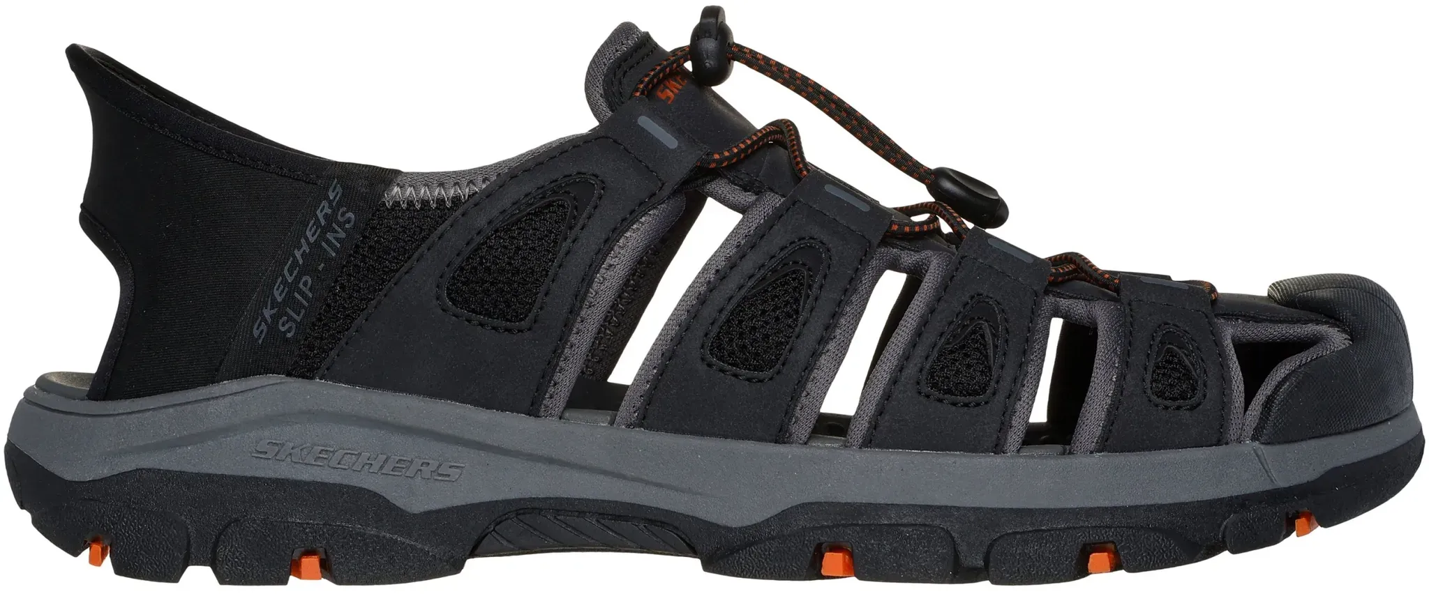 SKECHERS ENCLOSED SLIP-INS FISHERMAN SANDAL BLACK 42
