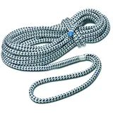 Seilflechter Festmacherleine 12 mm 8 m Weiß/Schwarz
