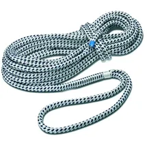 Seilflechter Festmacherleine 12 mm 8 m Weiß/Schwarz