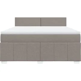 vidaXL Boxspringbett 180 x 200 cm Taupe