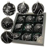 Krebs Glas Lauscha Weihnachtsbaumkugelset 9-tlg. 8cm