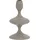 Mirrors and More Stabkerzenhalter Laureen Metall Grau