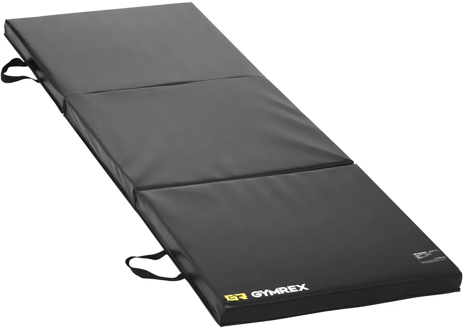 Gymrex Weichbodenmatte - 180 x 60 x 5 cm - faltbar - schwarz GR-FM 18