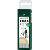 Faber-Castell 166004 - 4er Etui schwarz