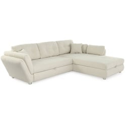 Ecksofa Jengen Stoff Beige Hellbeige