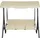 Beliani Hollywoodschaukel Beige 3-Sitzer