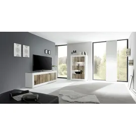 Home Affaire Vitrine Basic 162 x 102 x 43 cm Weiß