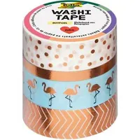 Folia Washi-Tape 4er Set Deko-Klebeband 15 mm x 5 m
