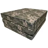 FORTISLINE Klappmatratze 180x65x7cm - 3-teilige Faltmatratze - H2 Gästematratze - Camping Faltbare - Kamping Bett - Waschbar Bezug - Erwachsene Klappbar - Reisematratze - Schaumstoff Matratze