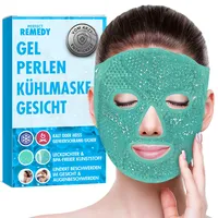 Perfect Remedy - Wiederverwendbare Kühlmaske Augen, Kühlende Augenmaske reduziert Augenringe erfrischt Gesicht, Eismaske gegen Schwellungen, Kühlpads Augen, Augenmaske Kühlend [Grün]