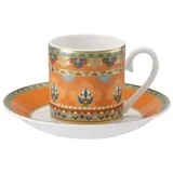 Villeroy & Boch Samarkand Mandarin Espressotasse mit Untertasse 50 ml, 2 x)
