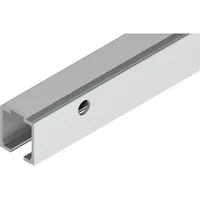 Woelm Laufschiene EV1 eloxiert, 2500mm, seitlich gebohrt