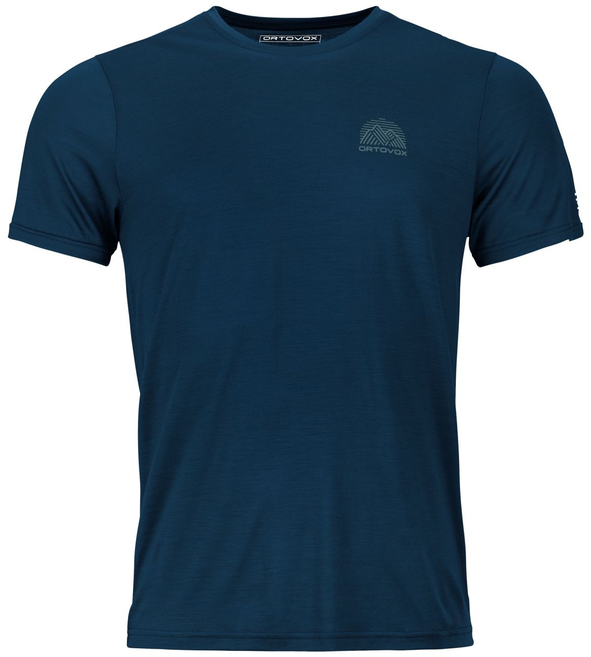Ortovox Herren 120 Cool Tec Mtn Stripe T-Shirt, M - deep ocean
