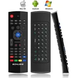 bolwins Q97C AirMaus 2.4G Tastatur + Maus IR Fernbedienung Android Mac Windows Linux TV - Schwarz