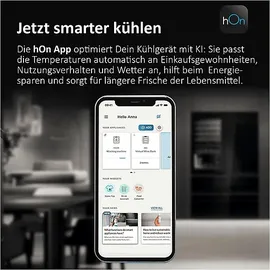 Haier HTW5618CNMP 3D 60 Serie 5 Kühl-Gefrierkombination (360 l, 1850 mm hoch, Dark Inox)