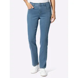 Classic Basics Bequeme Jeans CLASSIC BASICS, Damen, Gr. Normalgrößen, blau, bleached, 81% Baumwolle, 17% Polyester, 2% Elasthan, unifarben, lang, Jeans