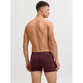 JACK & JONES JACBASIC BAMBOO TRUNKS navy / bordeaux / schwarz / weiß L 3er Pack