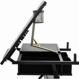 FROMM & STARCK Zeichentisch - 115 x 60 cm - neig- und höhenverstellbar mit Hocker