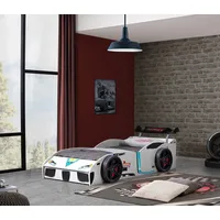 Autobett ECO mit Stauraumfach vorne, weiß, 90 x 200 cm Liegefläche