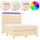 vidaXL Boxspringbett 140 x 200 cm Creme