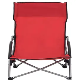 vidaXL Strandstuhl 2er Set Rot
