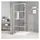 vidaXL Duschwand für begehbare Dusche 80 x 195 cm ESG-Klarglas