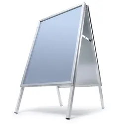 SHOWDOWN Displays Showdown Kundenstopper - DIN A1 - Komplett-Set - Hier Anmelden Deutsch - Blau/Schwarz