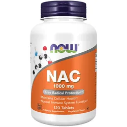 Now Foods NAC - Acetyl-Cysteine 1000 mg (120 Tabletten)